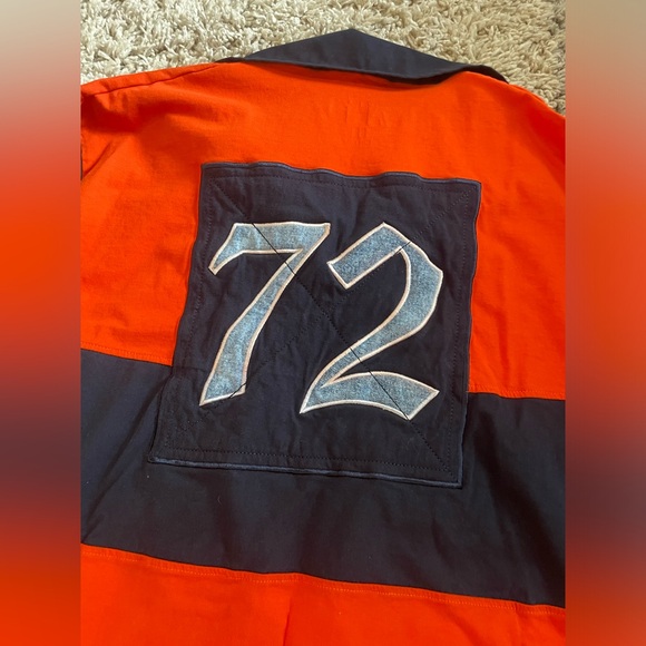 Mens AHP Another Hype Piece Royalty Long Sleeve Rugby Polo Casual Shirt 5X 5XL - Picture 3 of 6